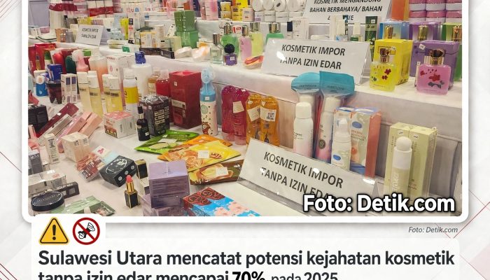 Sulut Peringkat Kedua Nasional Kejahatan Kosmetik, BBPOM Bertindak
